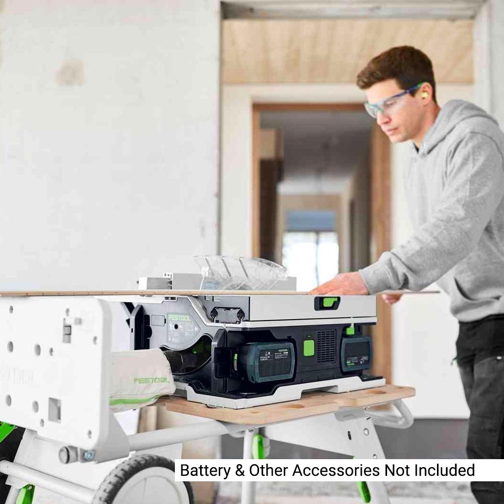 Festool CSC SYS 50 EBI Basic (576820) 36V (18V x 2)  Li-ion Cordless Brushless 168mm Systainer Table Saw - Skin Only – image 9