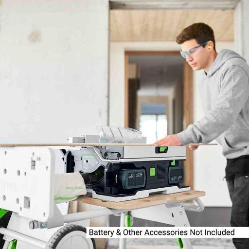 Festool CSC SYS 50 EBI Basic (576820) 36V (18V x 2)  Li-ion Cordless Brushless 168mm Systainer Table Saw - Skin Only – image 9