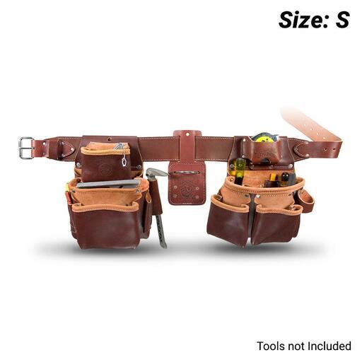 Ceinture porte-outils en cuir avec double Poches amovibles Charpentier OCCIDENTAL LEATHER Pro Framer 5080db