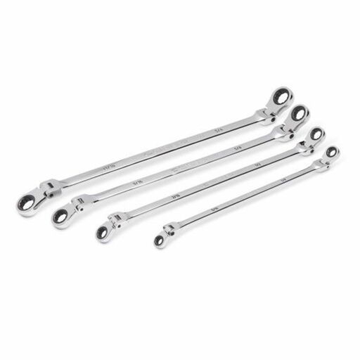 GEARWRENCH 86831 4 Pce 90-Tooth 12 Point SAE GearBox Double Flex Ratcheting Wrench Set – image 2