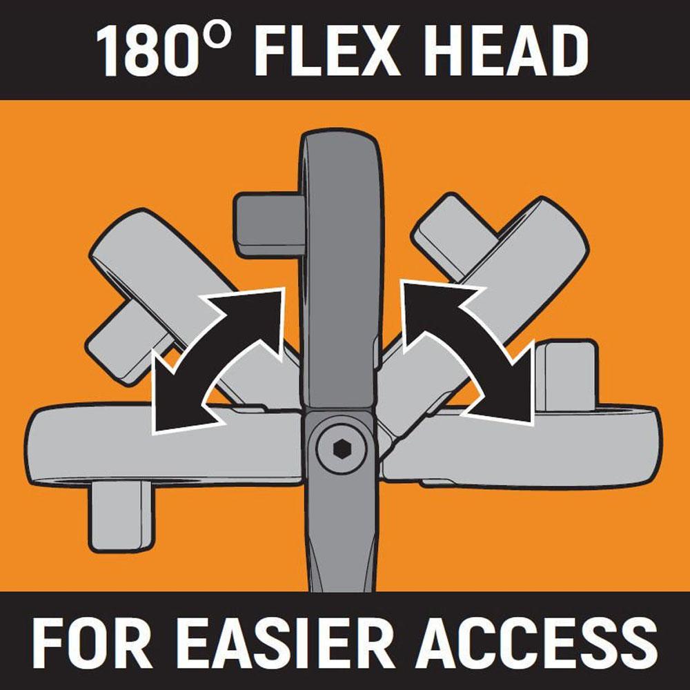 GEARWRENCH 81382 3pce 1/4", 3/8" & 1/2" Drive 120XP Locking Flex Head