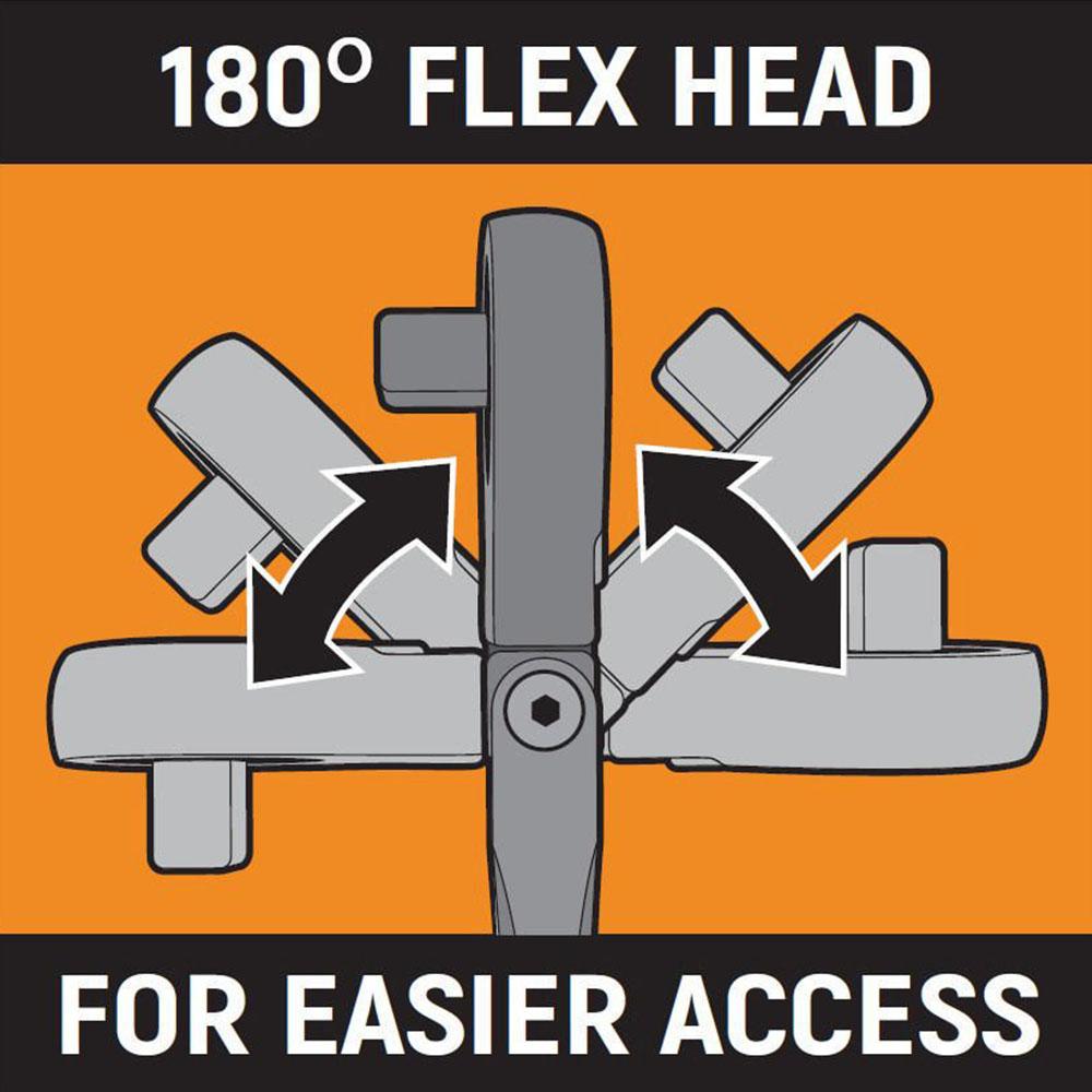 GEARWRENCH 81376  635mm 1/2" Drive 120XP Locking Flex Head Ratchet – image 7
