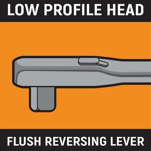 GEARWRENCH 81321 393mm 3/8" Drive 120XP Dual Material Handle Locking Flex Head Ratchet – image 7