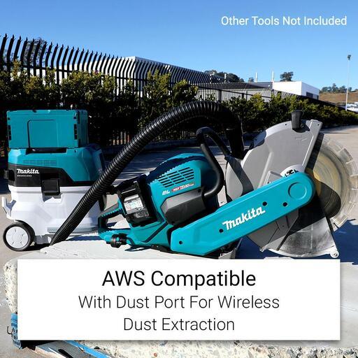 Makita CE002GZ01 80V Max (40V x 2) Li-ion Cordless Brushless 355mm (14") AWS Dry Power Cut Concrete Saw - Skin Only – image 4