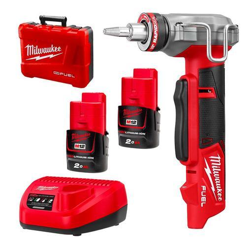 Milwaukee M12FPXPI10202C 12V 2.0Ah Li-ion Cordless FUEL UPONOR Q&E Expansion Tool Combo Kit