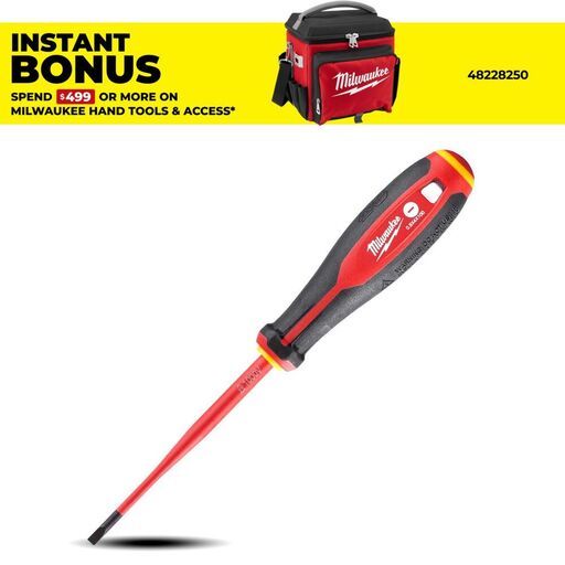 Milwaukee 4932478715 Slotted 0.8mm x 4mm x 100mm VDE Screwdriver