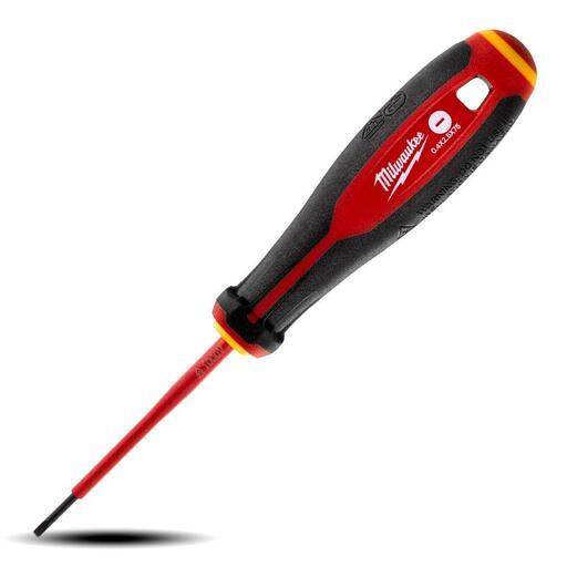 Milwaukee 4932478712 Slotted 0.4mm x 2.5mm x 75mm VDE Screwdriver – image 2