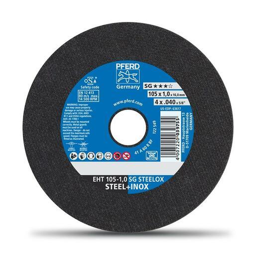 PFERD 69121043 105mm (4") Ultra-Thin Premium-Inox Stainless Steel Cut-Off Wheel – image 6