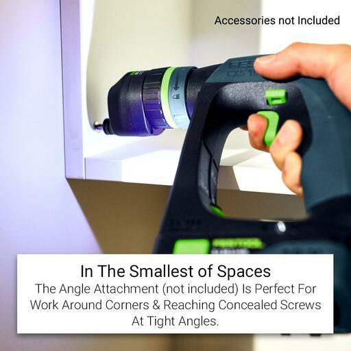Festool CXS 18-Basic (576882) 18V Li-ion Cordless Brushless Compact 2 Speed Drill With Systainer - Skin Only – image 6