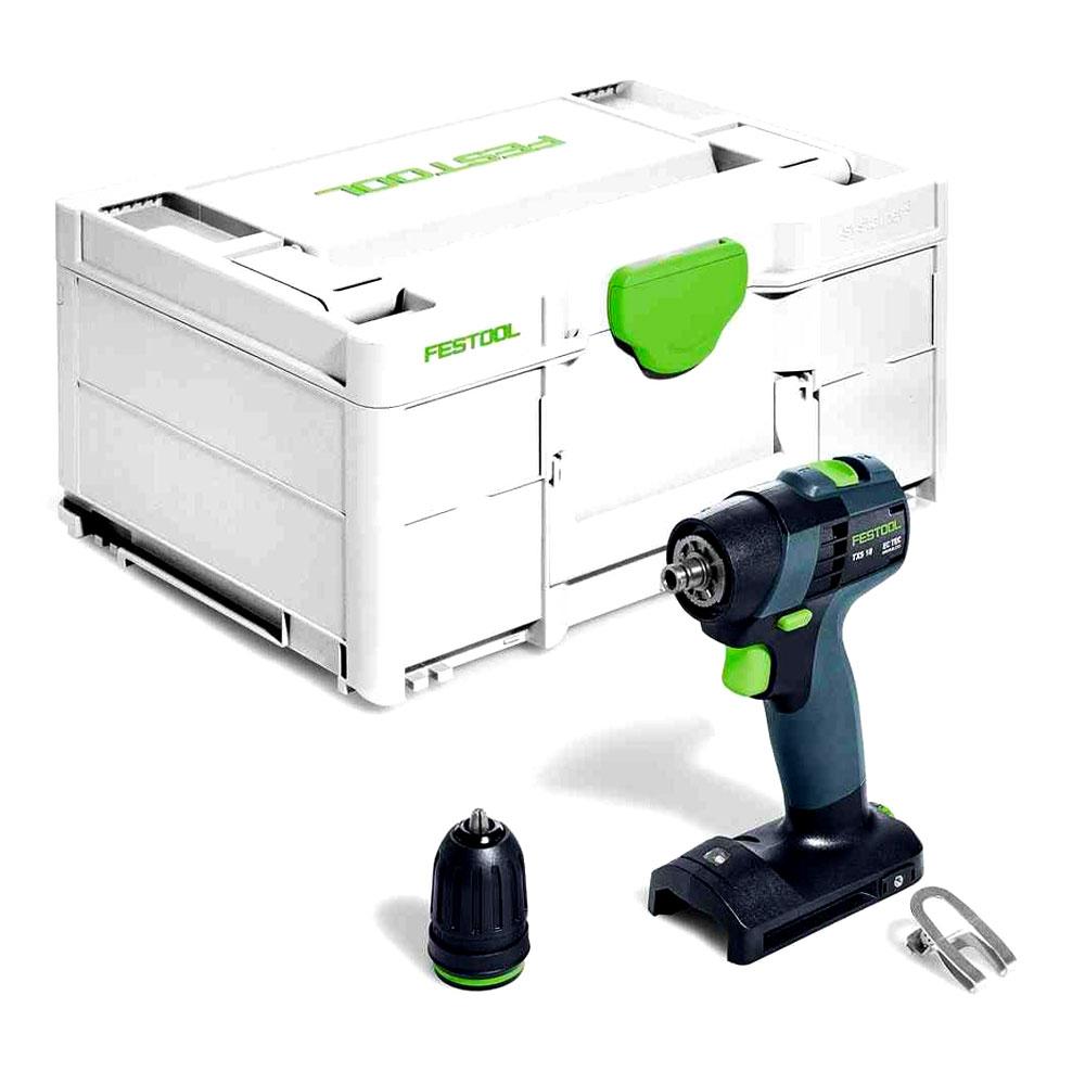 Festool TXS 18-Basic (576894) 18V Li-ion TXS Cordless Brushless  Compact 2 Speed Drill With Systainer – image 2