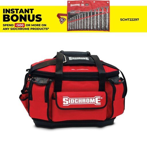 Sidchrome SCMT50001 Heavy Duty Round Top Tool Bag