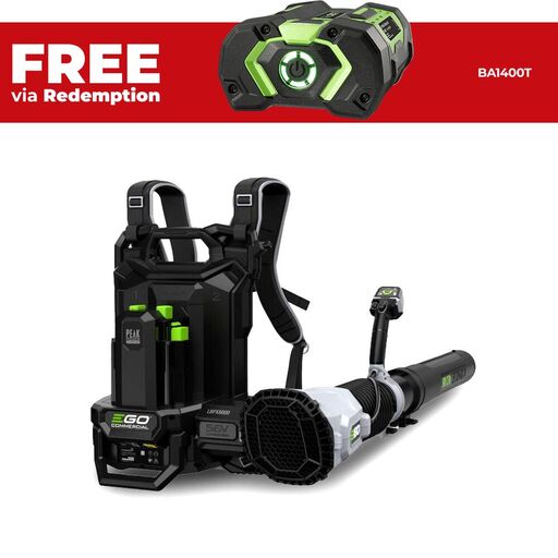 EGO LBPX8000 56V 1360M3/H Commercial Brushless Cordless Blower Backpack - Skin Only