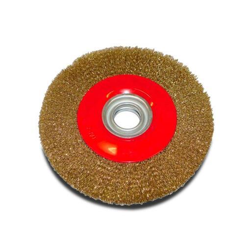 Linishall WW8 200mm x 25mm Crimped Brass Coated Wire Grinding Wheel – image 2
