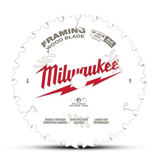 Milwaukee 48401728 25-Pack 184mm (7-1/4") 24T Framing Contractor Wood Circular Saw Blade – image 4