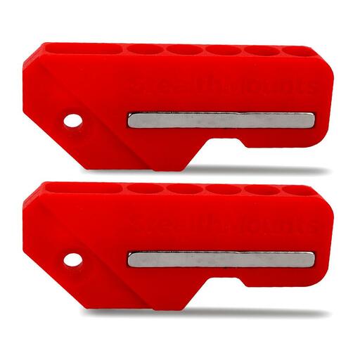StealthMounts BH-M18-45-RED M18 Milwaukee 2-Pack 45º Magnetic Red Drill Bit Holder – image 2