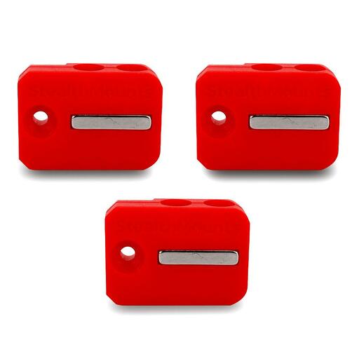 StealthMounts BH-M18-S-RED M18 Milwaukee 3-Pack Stubby Magnetic Red Drill Bit Holder – image 2
