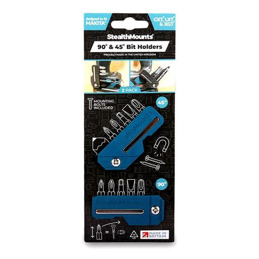 StealthMounts BH-MK-4590-BLU Makita CXT, LXT & GXT 2pce 90º & 45º Magnetic Drill Bit Holder – image 3