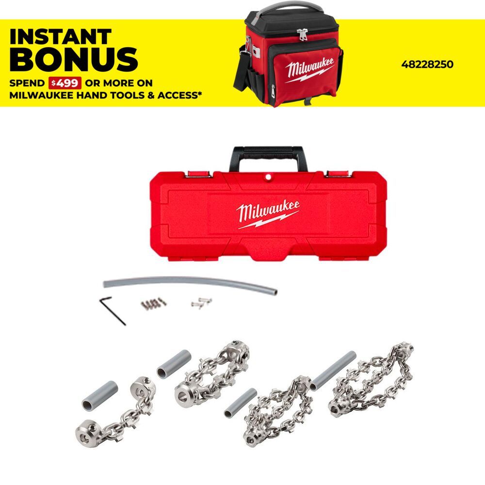 Milwaukee M18FFSMCCKIT 1-1/2" – 4" Carbide Chain Knocker Kit – image 1