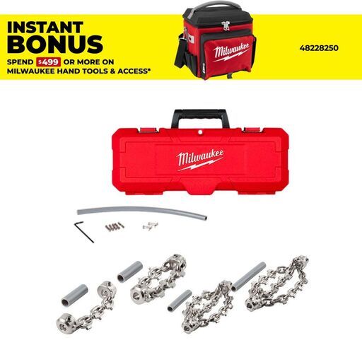 Milwaukee M18FFSMCCKIT 1-1/2" – 4" Carbide Chain Knocker Kit