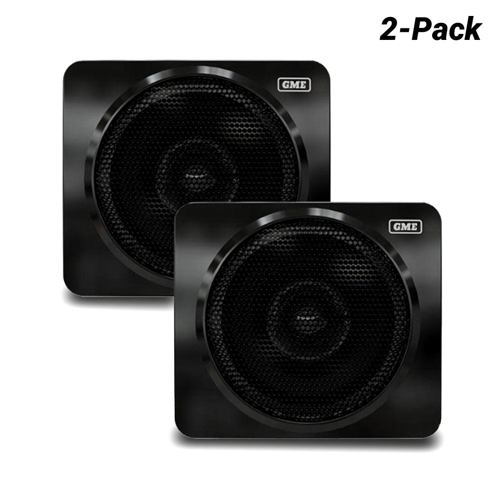 GME GS320B 2Pack 60W 100mm (4") IP54 Black Marine Box Speakers