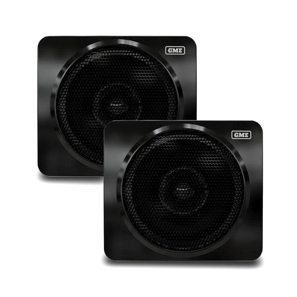GME GS320B 2Pack 60W 100mm (4") IP54 Black Marine Box Speakers
