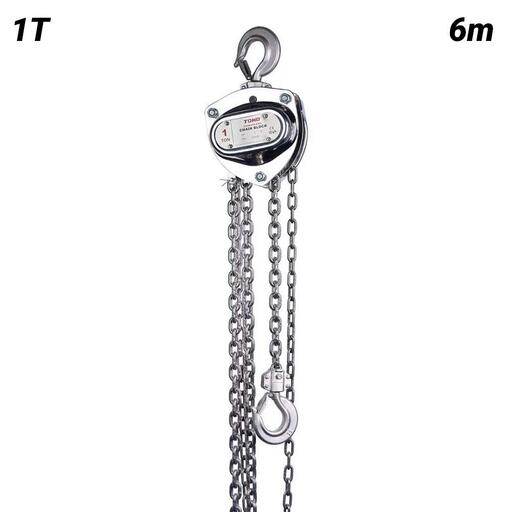 Toho TCBSS1T6M 1T 6m Industrial Stainless Steel Chain Block