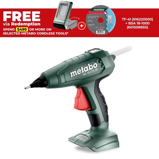 Metabo HK 18 LTX 20 (600797850) 18V Li-ion Cordless Hot Glue Gun - Skin Only