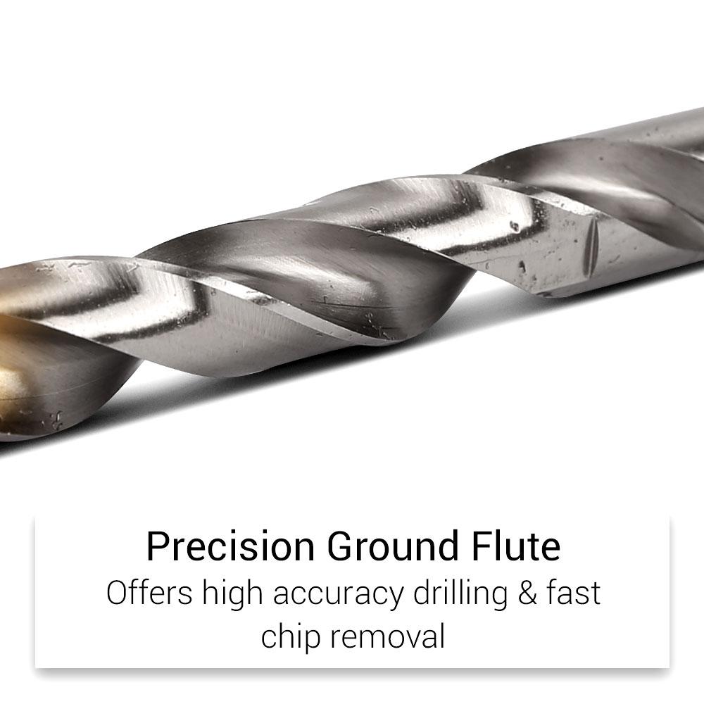 Xtorque XP10PK8MM Platinum 10-Pack 8mm x 114mm HSS M2 Sharkstep Drill Bits Set – image 3