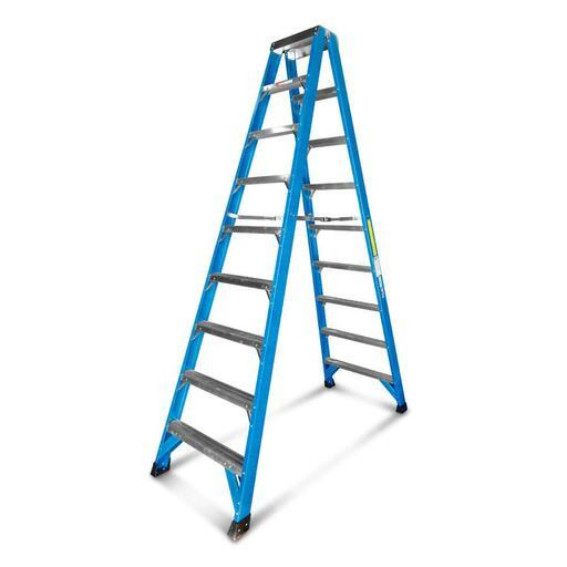 Climbrite CDSTEP8 2.7m 8 Step Fibreglass Double Sided Ladder