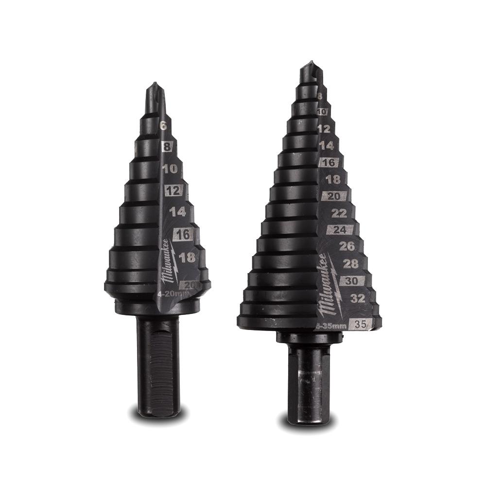 Milwaukee 48899398 2pce M35 Cobalt AlCrN Step Drill Bit Set – image 2
