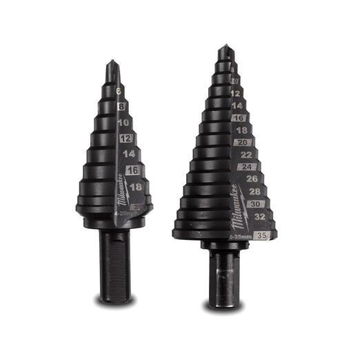 Milwaukee 48899398 2pce M35 Cobalt AlCrN Step Drill Bit Set – image 2