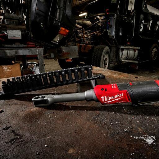 Milwaukee M12FPTR0 12V Li-ion Cordless Fuel INSIDER Extended Reach Pass-Through Ratchet with Accessories - Skin Only – image 9
