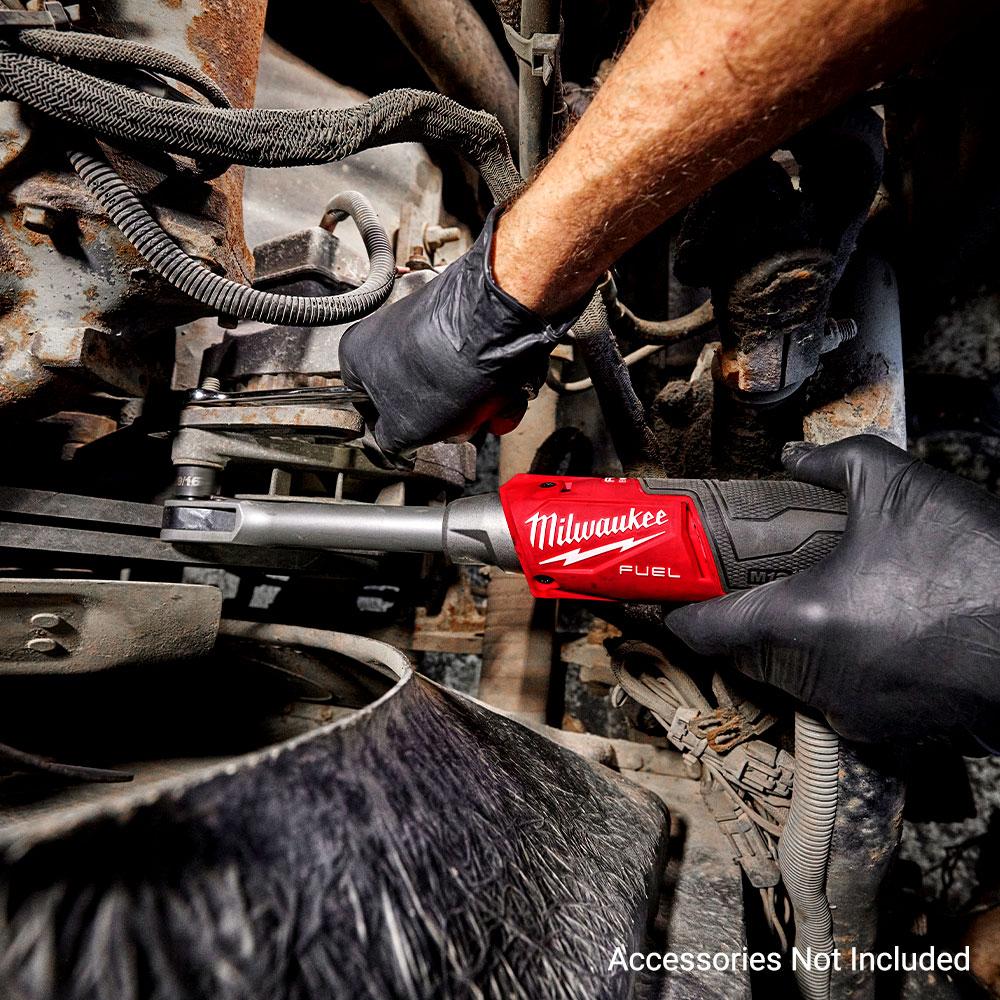 Milwaukee M12FPTR0 12V Li-ion Cordless Fuel INSIDER Extended Reach Pass-Through Ratchet with Accessories - Skin Only – image 10