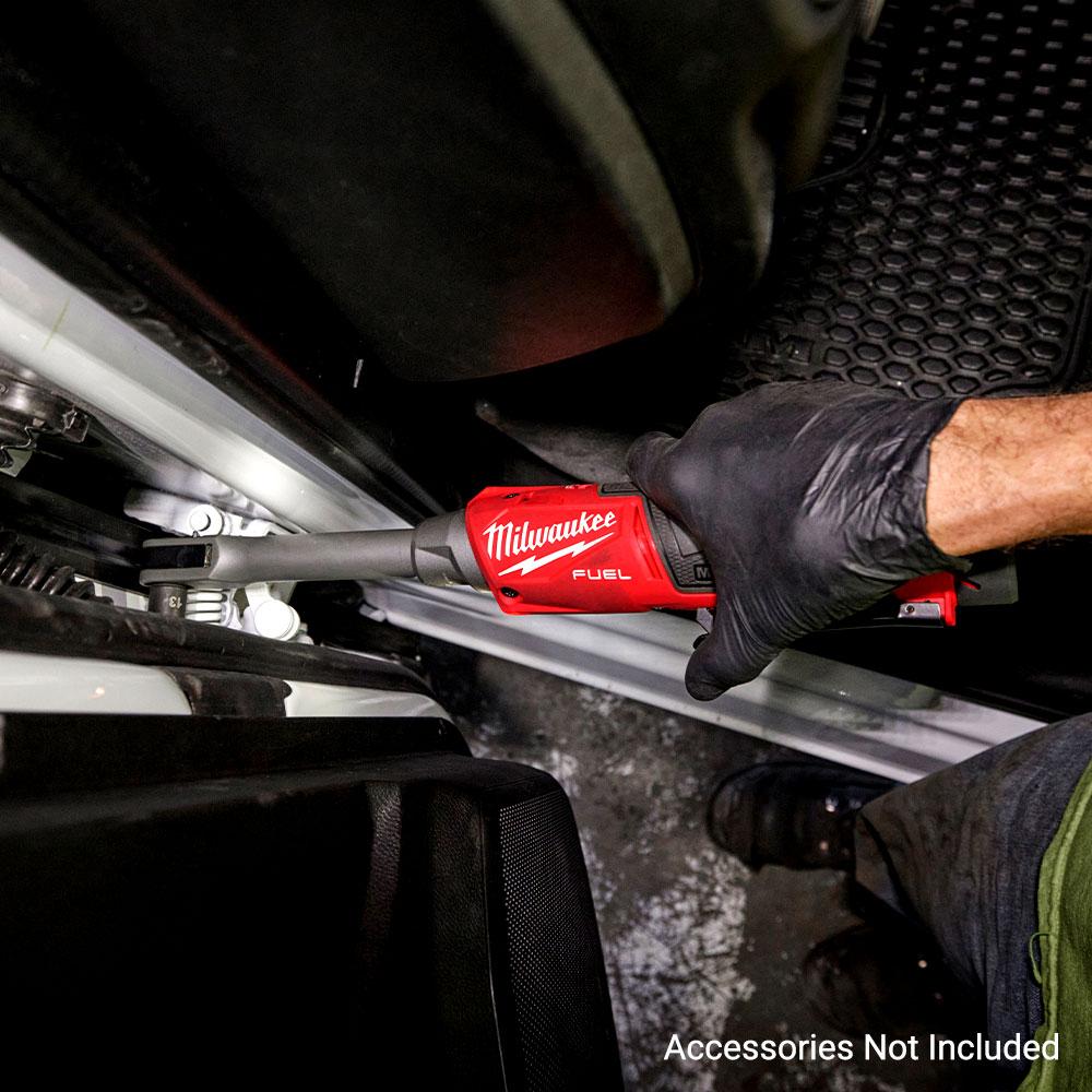 Milwaukee M12FPTR0 12V Li-ion Cordless Fuel INSIDER Extended Reach Pass-Through Ratchet with Accessories - Skin Only – image 12