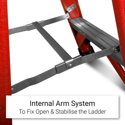 Climbrite CSTEP5ECO 1.5m 5-Step Eco Fibreglass Platform Ladder – image 5