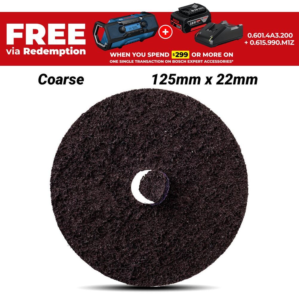Bosch 2.608.901.269 EXPERT N477 125mm x 22mm SCM Coarse Disc For Angle Grinders – image 1