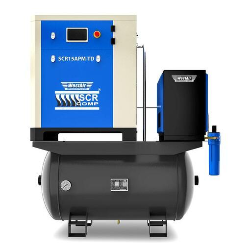 Compressor Systems SCR15 APM TD 11kW (15HP) Variable Speed Drive Rotary Screw Compressor with Integrated Air Receiver, Dryer and Pre/Post Filters – image 8