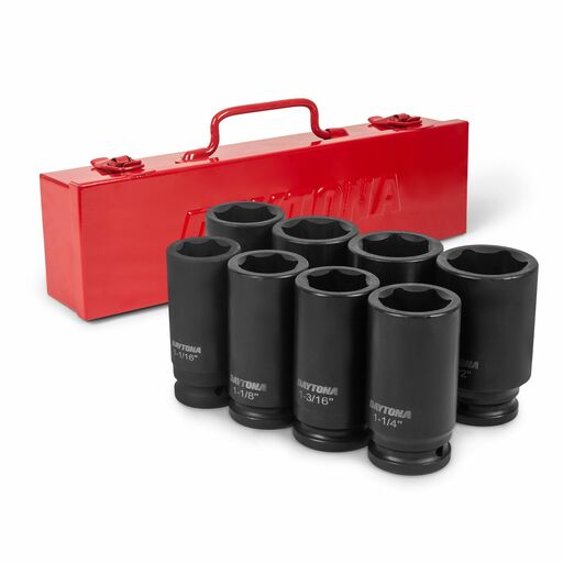 Daytona DIS834I 8pce 3/4" Deep Impact 1-1/16"-1-1/2" Imperial CR-MO Socket Set
