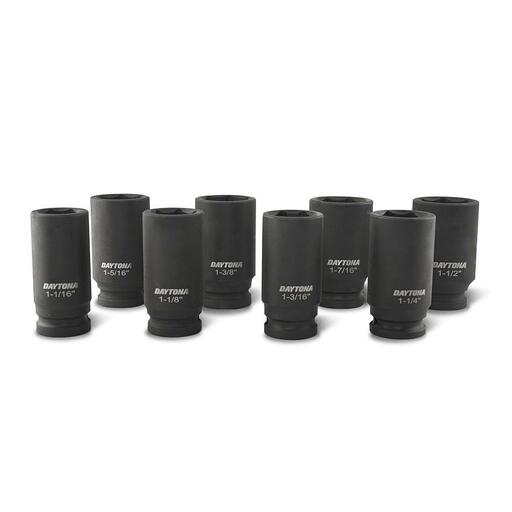 Daytona DIS834I 8pce 3/4" Deep Impact 1-1/16"-1-1/2" Imperial CR-MO Socket Set – image 3