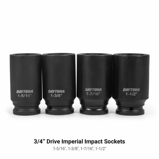 Daytona DIS834I 8pce 3/4" Deep Impact 1-1/16"-1-1/2" Imperial CR-MO Socket Set – image 5