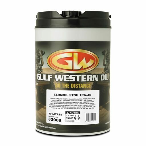 Gulf Western 32008 20L 15W-40 Farmoil Stou