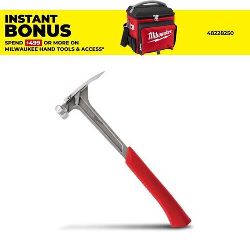 Milwaukee 48229017A 17oz Smooth Face Framing Hammer