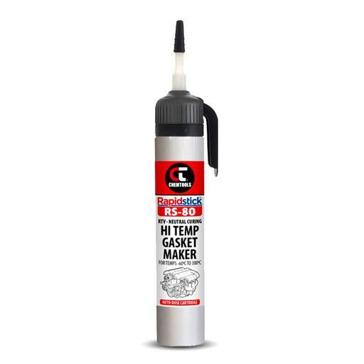 Chemtools CT-RS80-GY-200 200ml Auto-Dose Rapidstick™ RS-80 Hi Temp Gasket Maker Cartridge - Grey – image 2