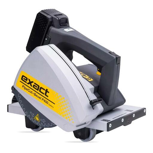 PlumBOSS P400B 18V 5.0Ah 100mm - 400mm P400 ExactCUT Battery Plastic Cut and Bevel Pipe Cutter Combo Kit