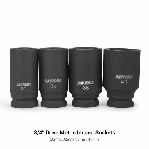 Daytona DISM834 8pce 3/4" Deep Impact 19-41mm Metric Socket Set – image 5