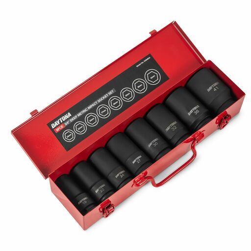 Daytona DISM834 8pce 3/4" Deep Impact 19-41mm Metric Socket Set – image 2