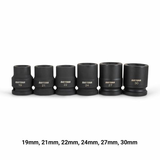 Daytona DIS1734 17pce 3/4" 6 Point Square Drive 19-55mm Metric Impact Socket Set – image 6