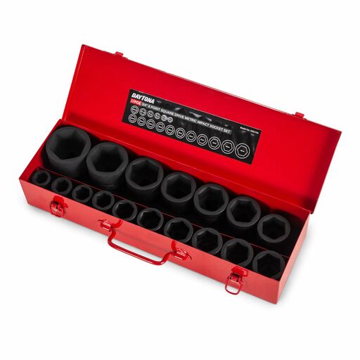Daytona DIS1734 17pce 3/4" 6 Point Square Drive 19-55mm Metric Impact Socket Set – image 3