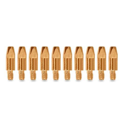 UNIMIG PCTAL0009-09 10-Pack 0.9mm M6 Binzel Style Contact Tips – image 2