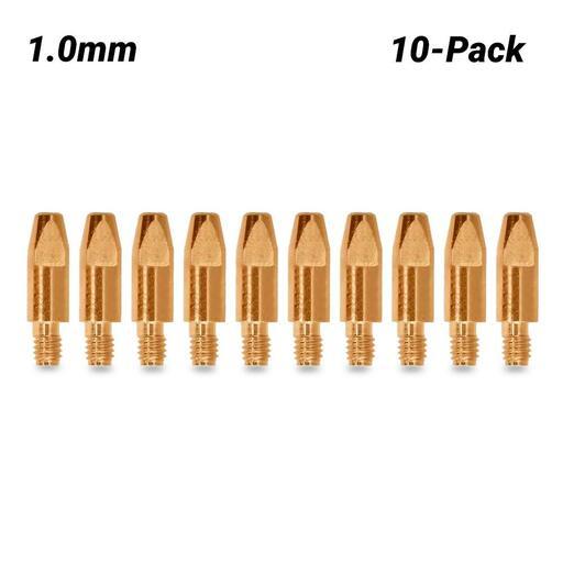 UNIMIG PCTAL0009-10 10-Pack 1.0mm M6 Binzel Style Contact Tips